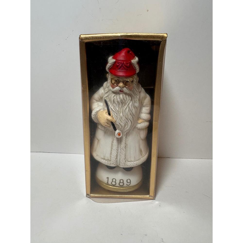 Memories of Santa Collection 1889 Mr Claus Earthenware Figurine w Box & Papers